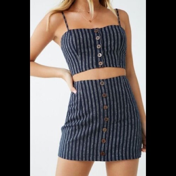 super cute button striped set - Picture 4 of 13